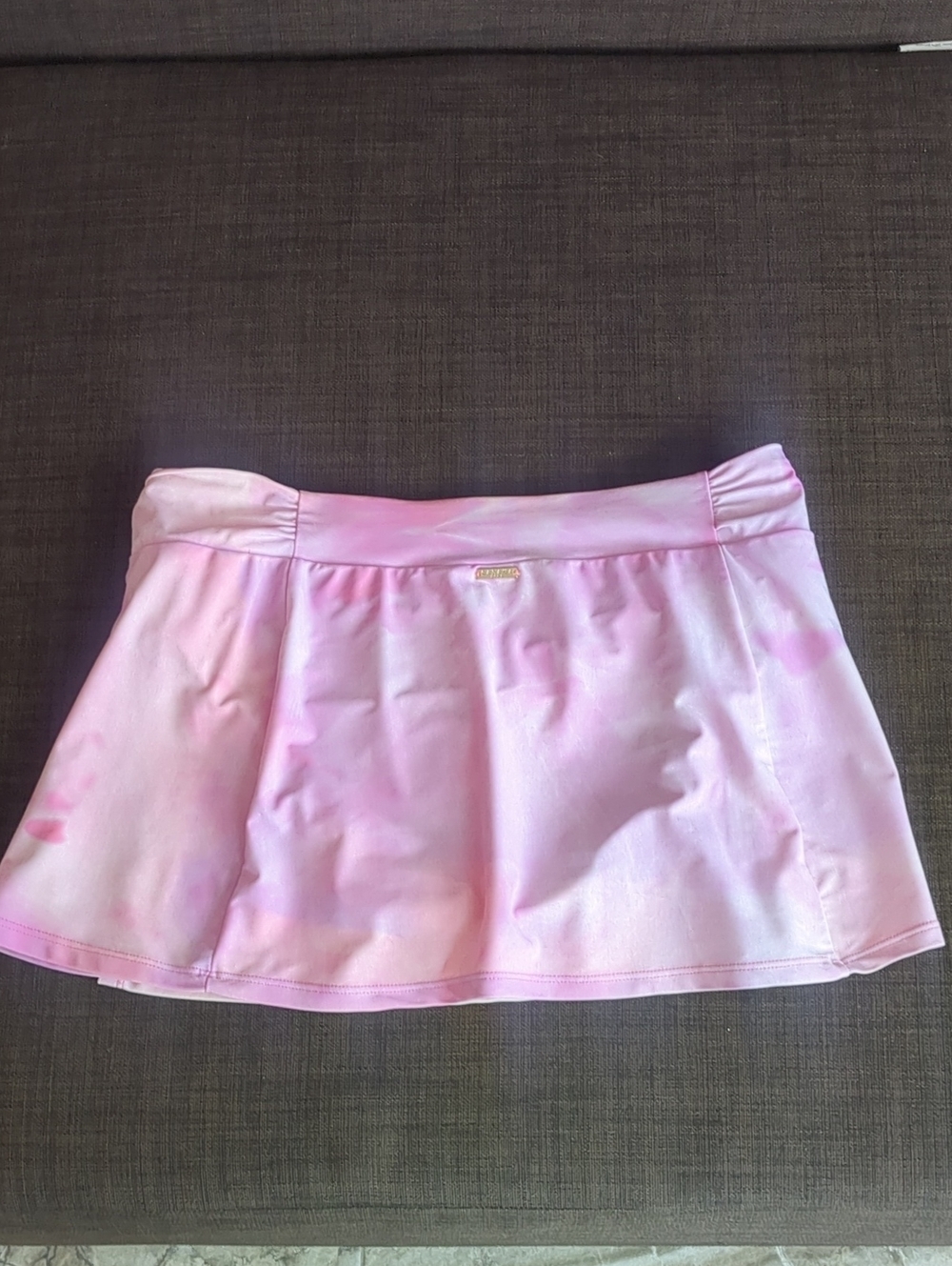 Cabana Life Pink Tie-Dye Slit Swim 11" Circle Skater Skirt UPF 50+ Size M - Picture 3 of 9